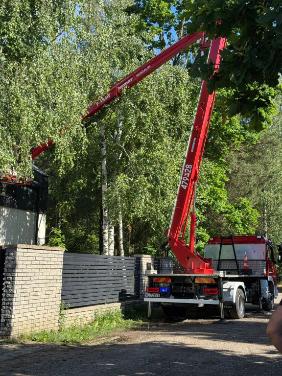 Pożar domu w Dąbrowie Chotomowskiej