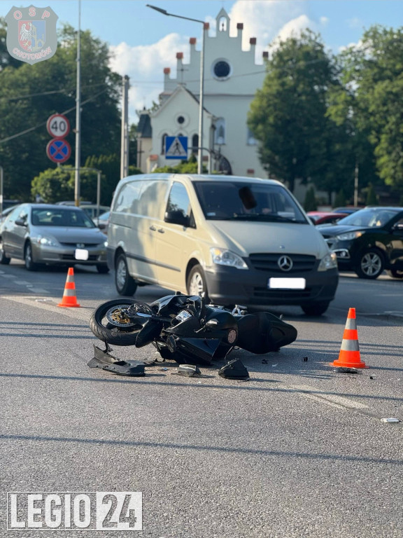 Chotomów: Kolizja z udziałem motocyklisty