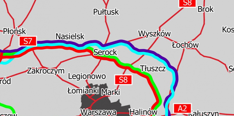 Autostradowa Obwodnica Warszawy będzie przebiegać przez powiat legionowski. Gdzie 