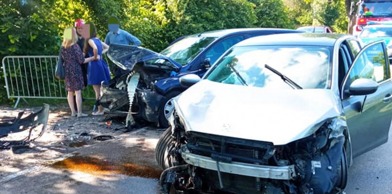 Wypadek na Jana Kazimierza w Nieporęcie. Fot. KP PSP Legionowo