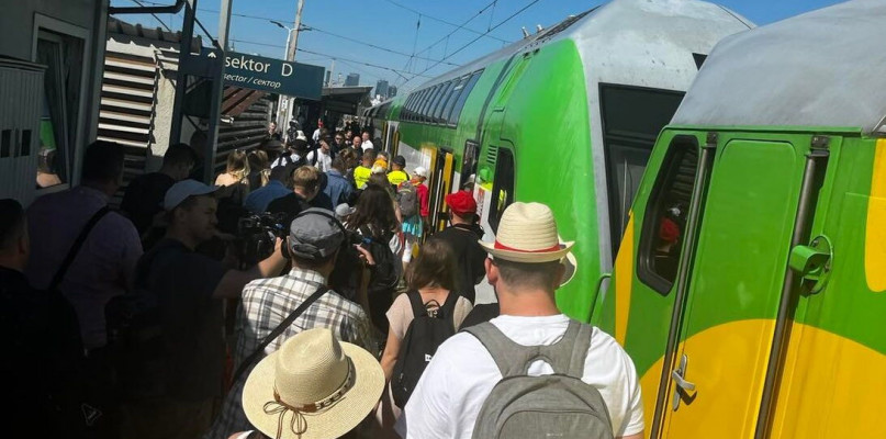 Pociąg słoneczny już na trasie nad morze. Fot. UMWM