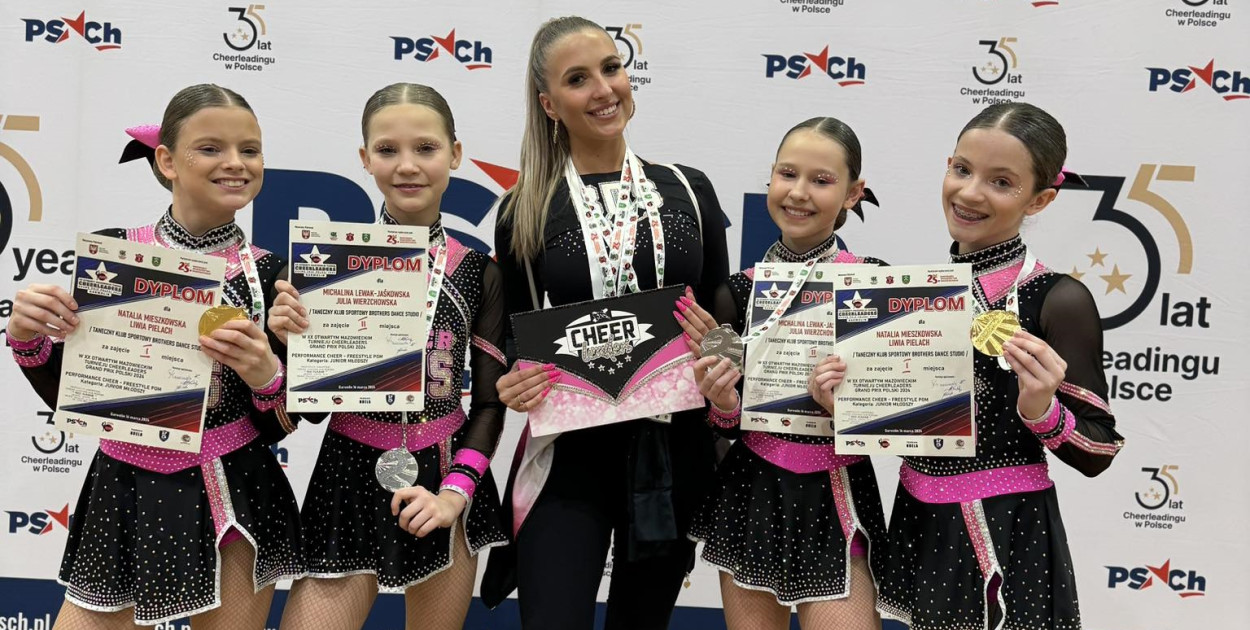 Kolejne medale dla legionowskich cheerleaderek, fot. BDS