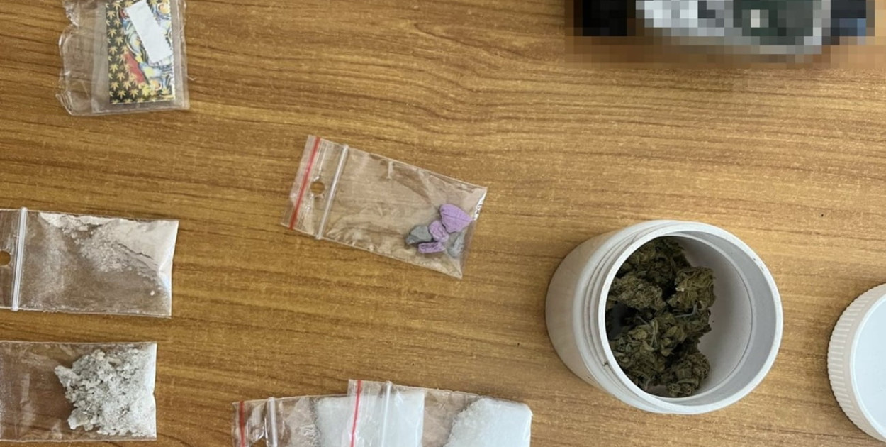 Zabezpieczone narkotyki. Fot. KPP Legionowo