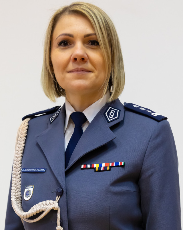 Inspektor Anna Jędrzejewska-Szpak. Fot. KPP Legionowo