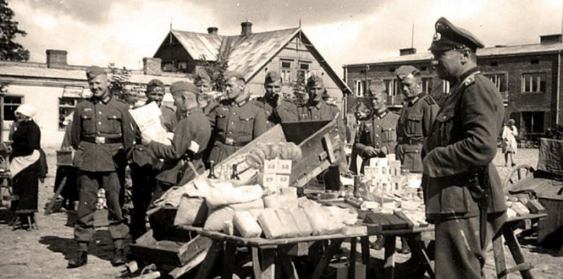 Rynek w Legionowie w czasie okupacji. Fot. Muzeum Historyczne