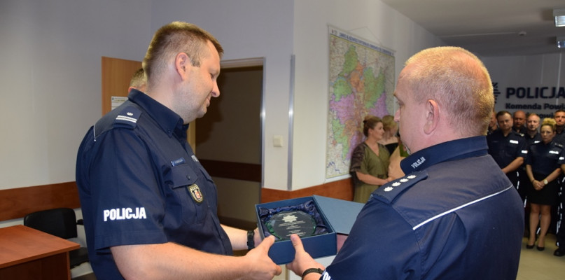 Podinsp. Paweł Strzelecki przeszedł na emeryturę, fot. KPP Legionowo
