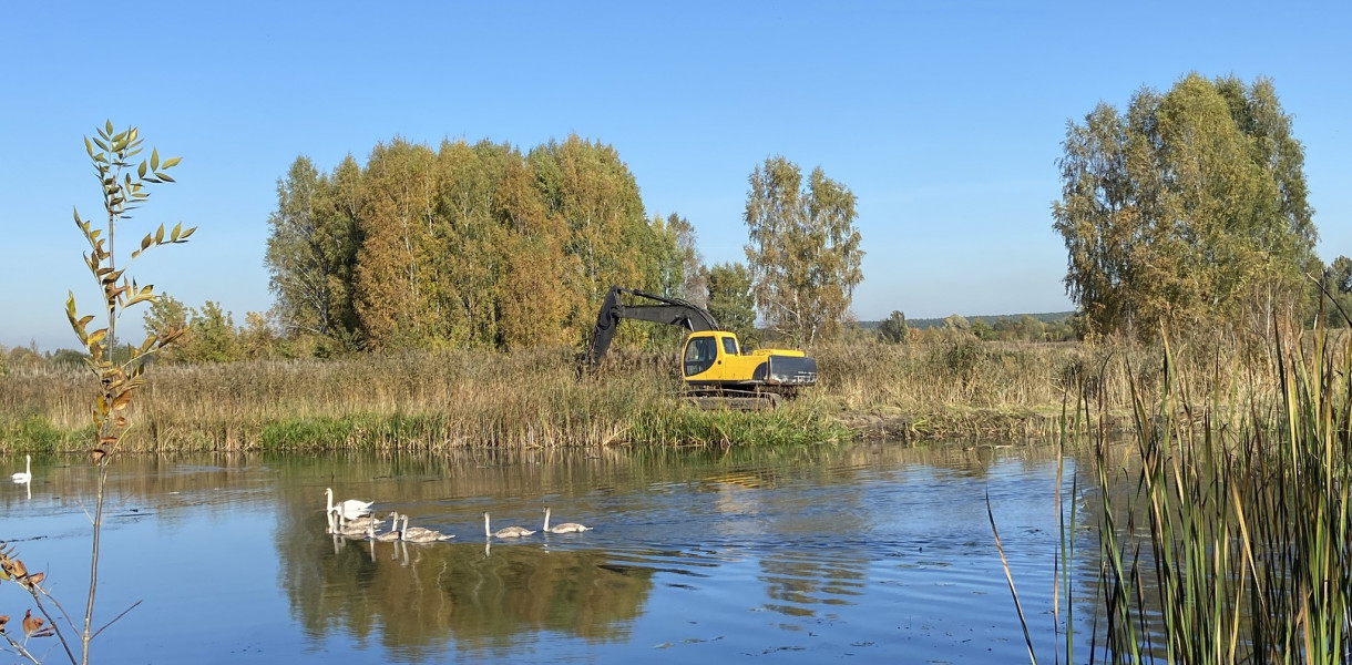 Jezioro Wieliszewskie. Ruszyły prace renowacyjne. Fot. UG Wieliszew