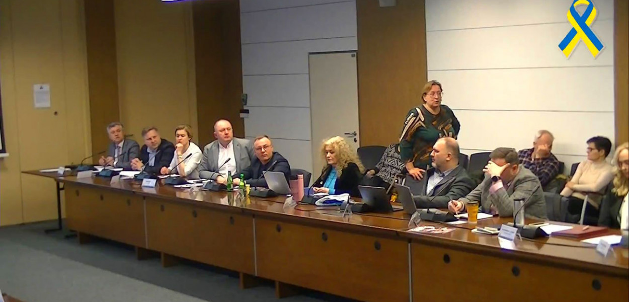 Sesja Rady Miasta Legionowo - 18.01.2023 r. Fot. screen z transmisji UM Legionowo