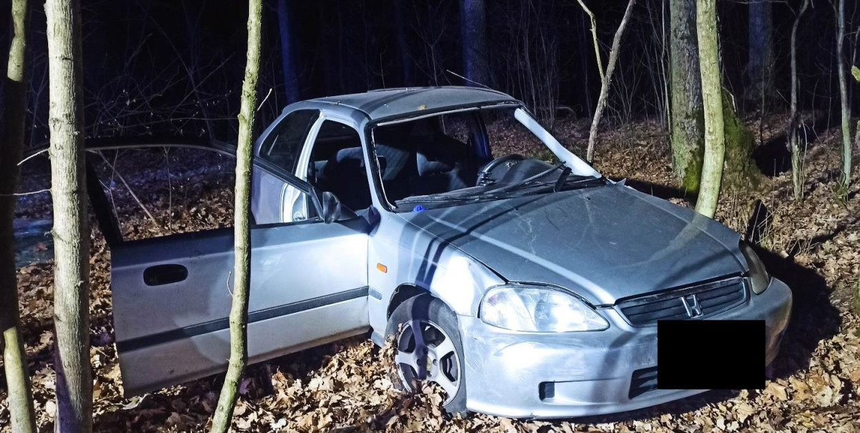 Wypadek w Górze w Gminie Wieliszew. Fot. fb / Ochotnicza Straż Pożarna Janówek - Góra