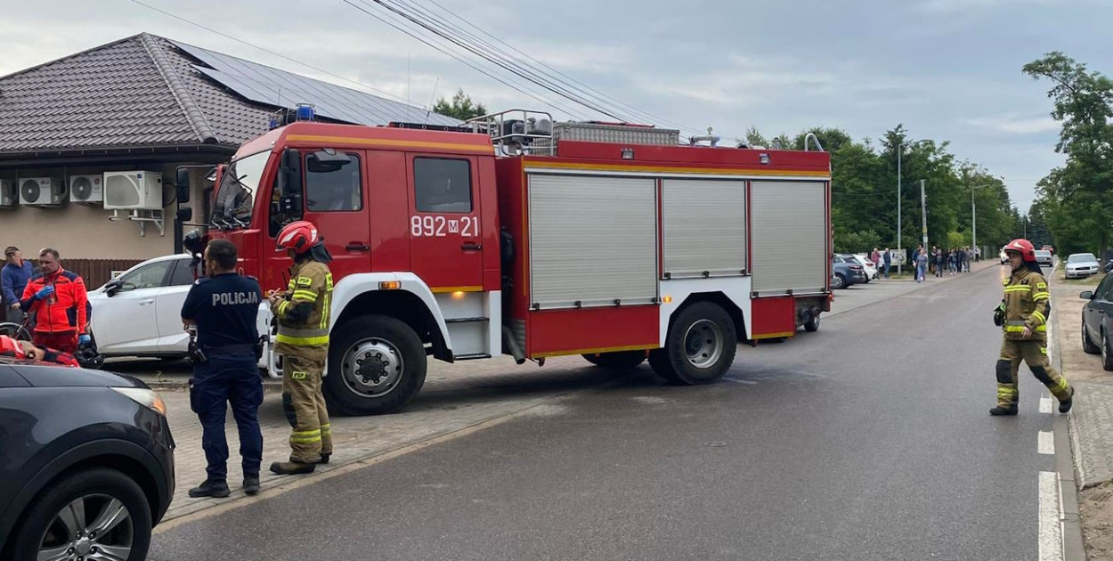 Interwencja służb w Stasim Lesie (gm. Serock). Fot. fb / WSP Zegrze