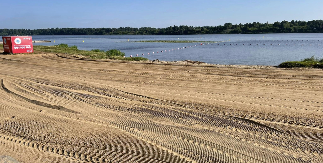 Plaża przy ul. 600-lecia w Wieliszewie. Fot. fb / Paweł Kownacki