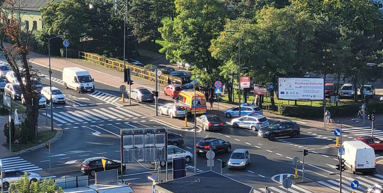 Potrącenie na Sobieskiego w Legionowie. Fot. Czytelniczka