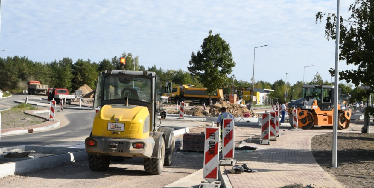 Prace przy przebudowie ul. Partyzantów w Chotomowie, fot. Starostwo Powiatowe w Legionowie