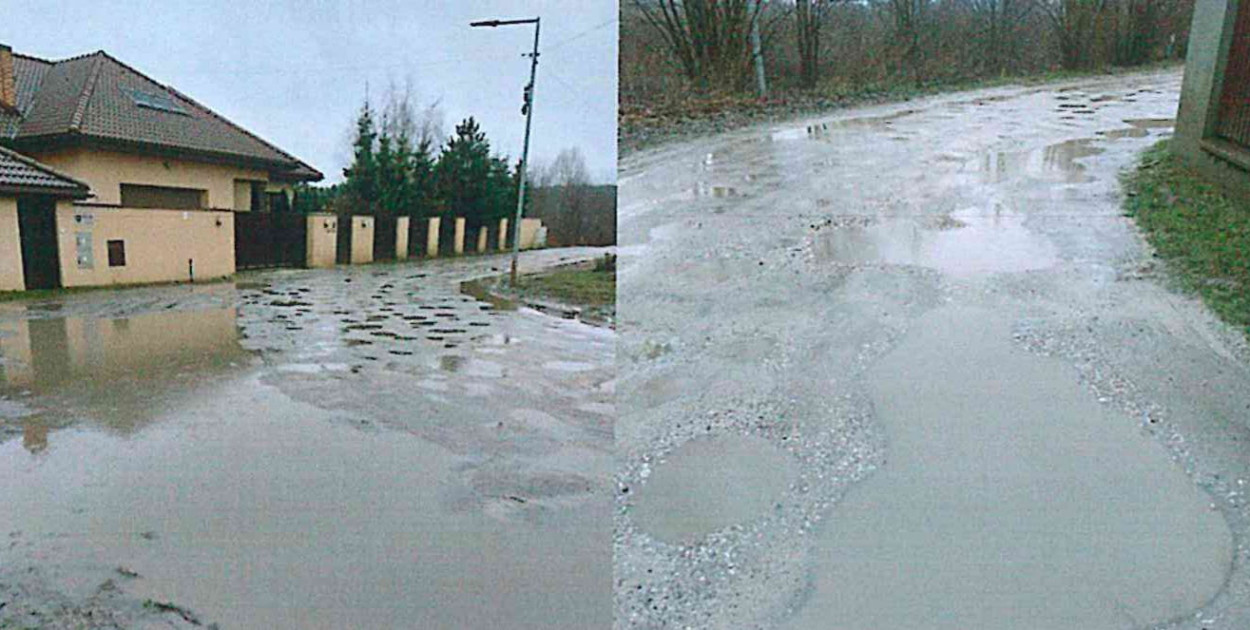  Ulica Poziomkowa w Józefowie. Fot. screen z petycji mieszkańców