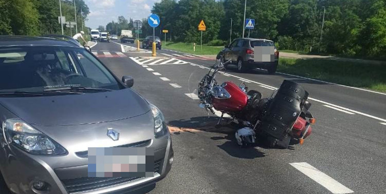 Wypadek na DW633 w Bożej Woli. Fot. KPP Legionowo