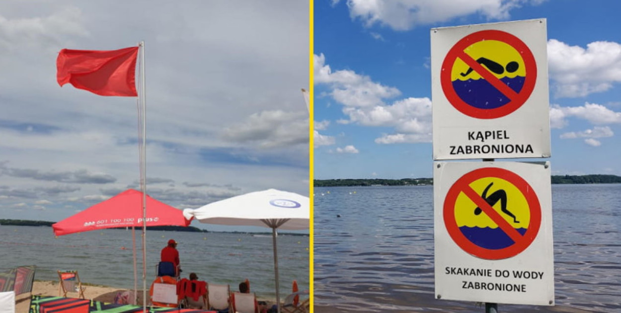 Przy 'Dzikiej Plaży' w Nieporęcie obowiązuje zakaz kąpieli! Fot. arch. Legio24.pl/UG Nieporęt