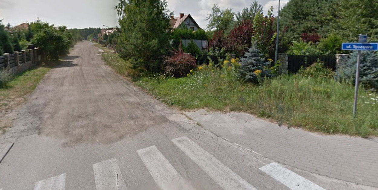 Ul. Tęczowa w Chotomowie. Fot. Google Street View