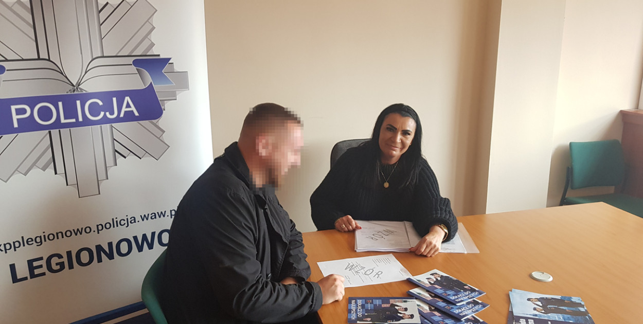 Spotkanie w Powiatowym Urzędzie Pracy w Legionowie, fot. KPP Legionowo