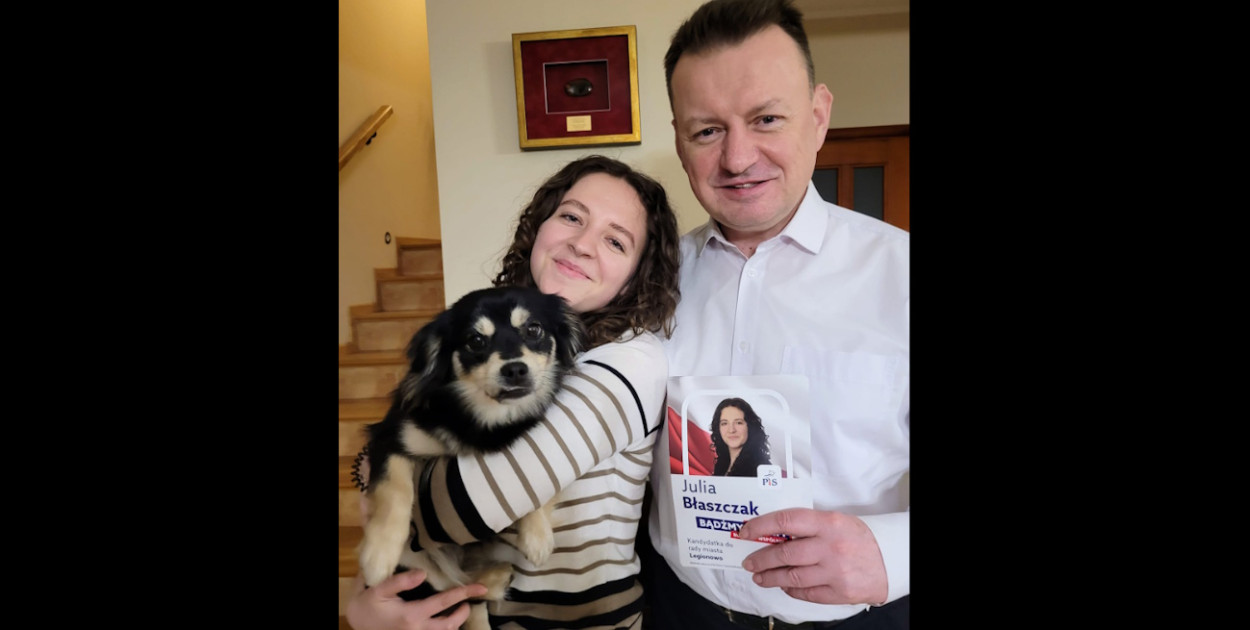 Na zdjęciu Julia Błaszczak i Mariusz Błaszczak. Fot. arch. fb / Mariusz Błaszczak