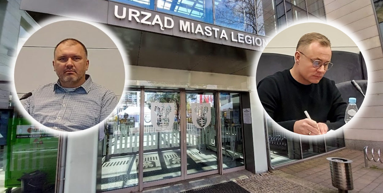 Na zdjęciu byli już radni - od lewej: Artur Pawłowski i Sławomir Traczyk. Fot. arch. Legio24.pl