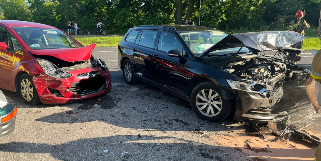 Wypadek w Bożej Woli. Fot. KP PSP Legionowo
