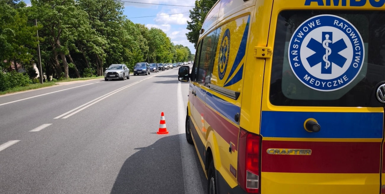 Kolizja na ul. Nowolipie w Nieporęcie. Fot. KP PSP Legionowo