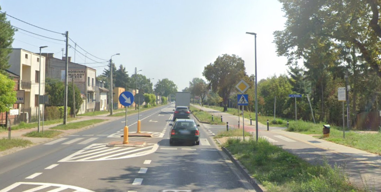 Ul. Modlińska w Jabłonnie, okolice miejsca zdarzenia. Fot. Google Street View