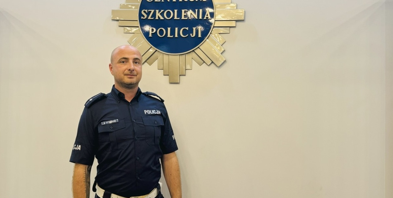 Mł. asp. Kamil Witkowski z CSP Legionowo, fot. CSP