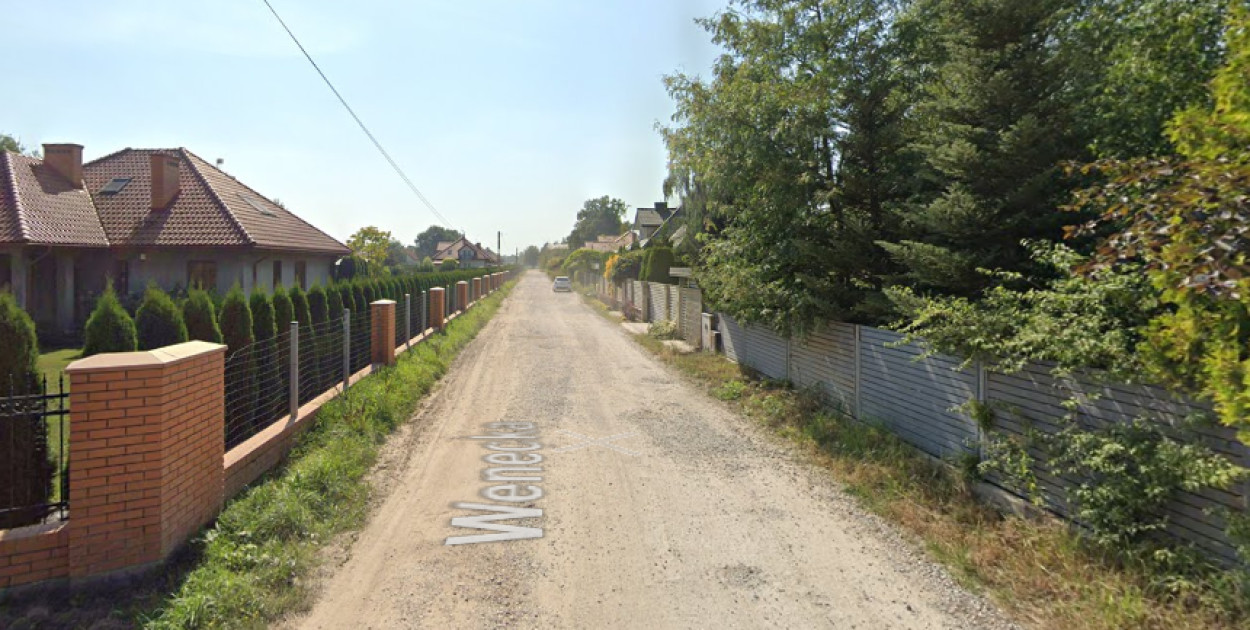 Ulica Wenecka w Jabłonnie. Fot. Google Street View