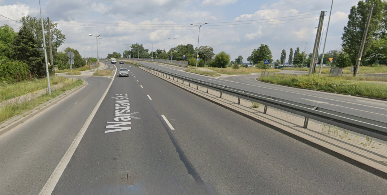 Miejsce kolizji, fot. Google Street View
