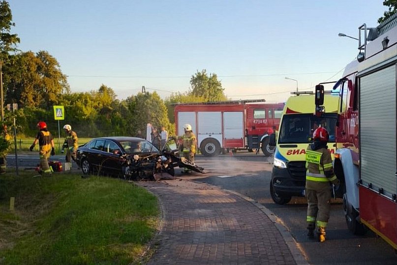 Poważny wypadek na skrzyżowaniu DK62 i DW622