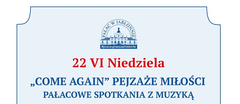 Pałacowe Spotkania z Muzyką w Jabłonnie