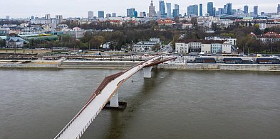 W Warszawie otwarto nowy most dla pieszych i ro...-127582