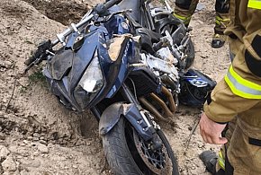 Michałów-Reginów: Zderzenie motocykla z osobówką na DK61-138613