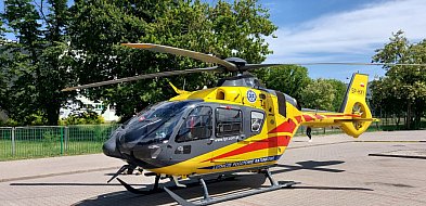 Wypadek z motocyklistą na DW632 w Dębem. Śmigłowiec LPR zabrał...-140145