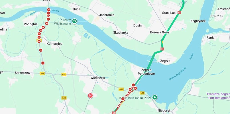 Wieliszew: Poważne utrudnienia na DW632. Ruch tylko w stronę Legionowa - 140199