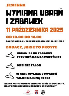 Wymiana ubrań i zabawek w legionowskiej Poczytalni