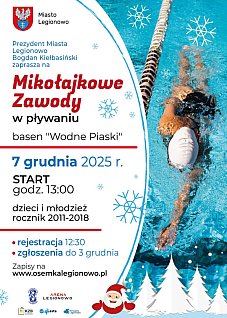 Mikołajkowe Zawody w pływaniu w Legionowie
