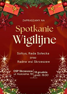 Spotkanie wigilijne w Skrzeszewie