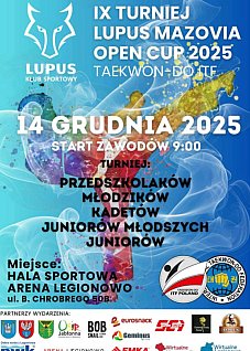 IX Turniej Lupus Mazovia Open Cup 2025 Taekwon-do ITF (Legionowo)