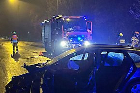 Kolizja dwóch aut na DW631 w Nieporęcie-2719