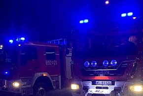 Serock: Nocny pożar kontenera pracowniczego