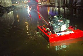 Legionowo: Woda zalewała garaże przy Al. Sybiraków