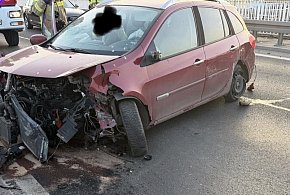 Zegrze Południowe: Na moście zderzyły się dwie osobówki