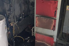 Chotomów: Pożar w kotłowni ugasiła woda z pękniętej rury