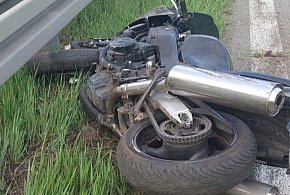Jabłonna: Zderzenie motocykla z osobówką przy Leroy Merlin