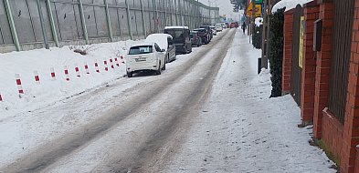 Legionowo: Ślisko i niebezpiecznie przy DK61. Droga serwisowa zapomniana...-143977