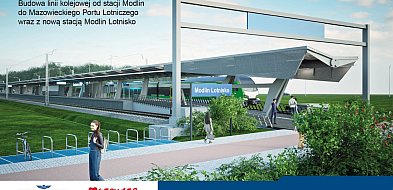 Region: Koleją na lotnisko w Modlinie. Ruszył przetarg na budowę 5-kilomet...