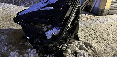 Legionowo: Pożar śmietnika przy Jagiellońskiej