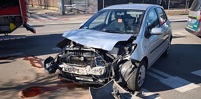 Trzy samochody zderzyły się przy skrzyżowaniu Jagiellońskiej i Krasińskiego